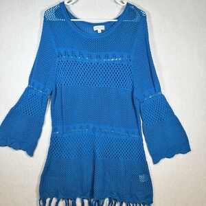 Jospeh A Lightweight Pullover Sweater‎ Turq Blue Festival XL